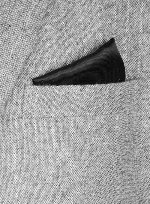 Light Weight Stripe Gray Tweed Jacket - StudioSuits
