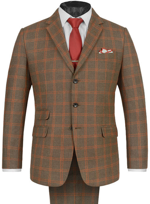 Light Weight Dingle Brown Tweed Suit - StudioSuits