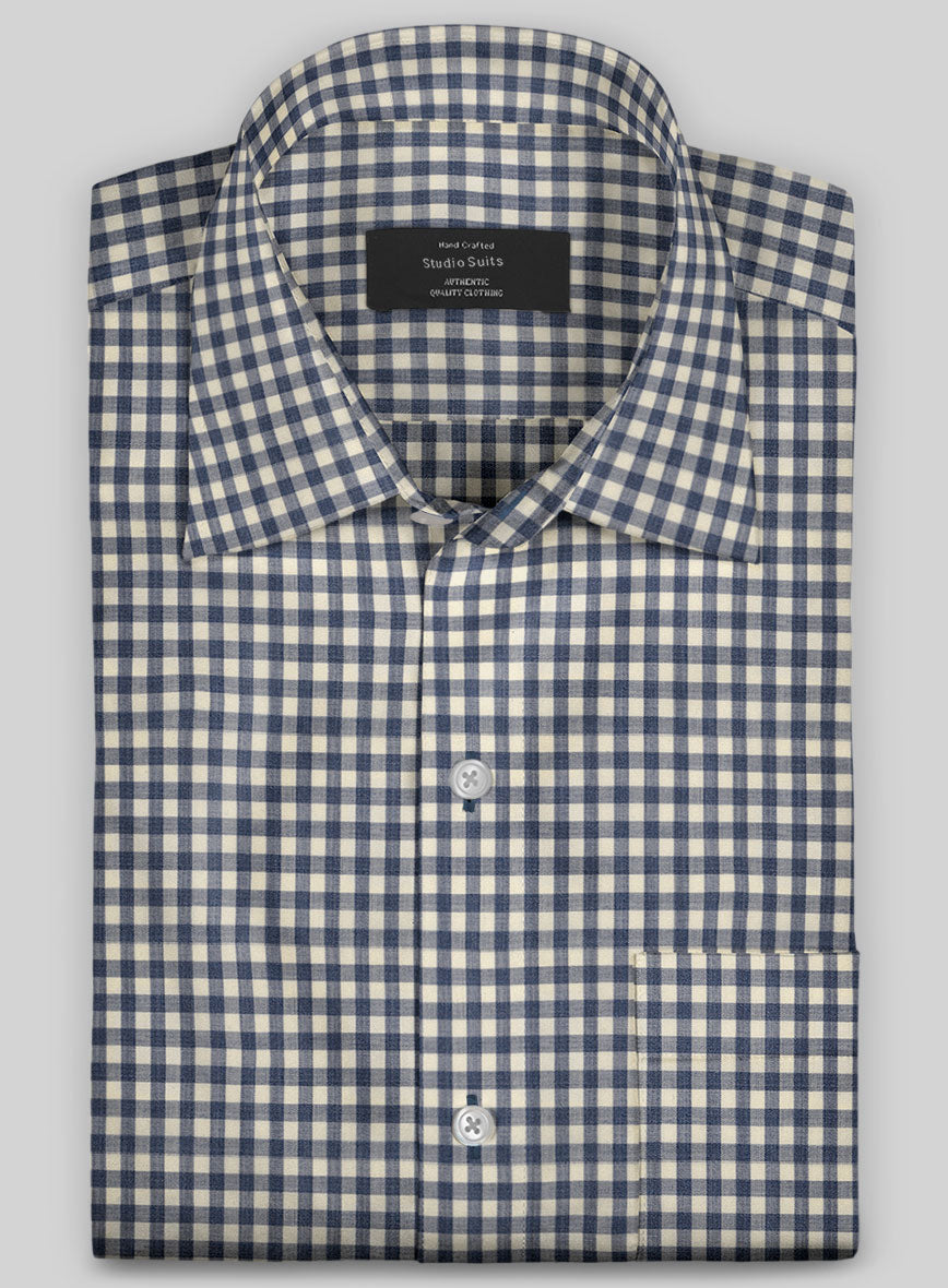 Madori Checks Wool Shirt - StudioSuits