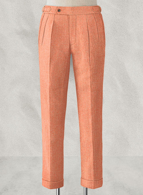 Melange Musk Highland Tweed Trousers - StudioSuits