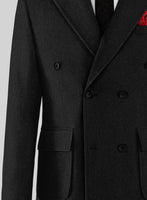 Musto Black Heavy Tweed Overcoat - StudioSuits