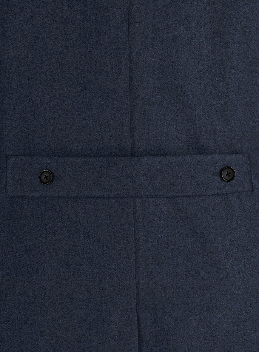 Musto Blue Heavy Tweed Overcoat - StudioSuits