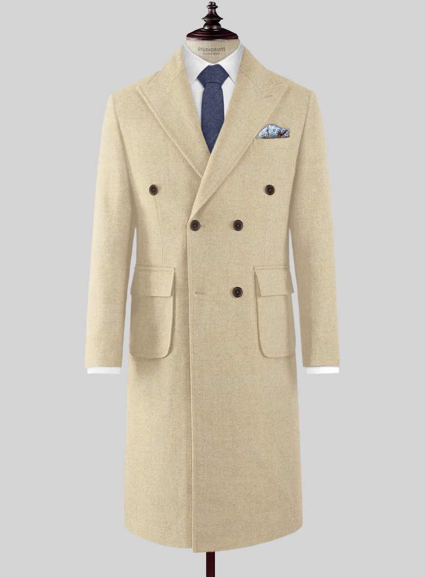 Double Breasted Reda Cream Wool and Linen Bedford Jacket - Custom Fit  Tailored Clothing