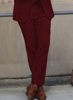 Naples Burgundy Tweed Suit - StudioSuits