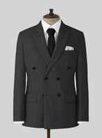 Naples Charcoal Tweed Suit - StudioSuits