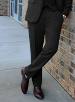 Naples Dark Charcoal Tweed Suit - StudioSuits