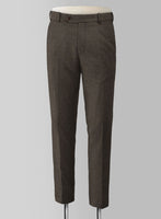 Naples Dark Brown Tweed Pants - StudioSuits