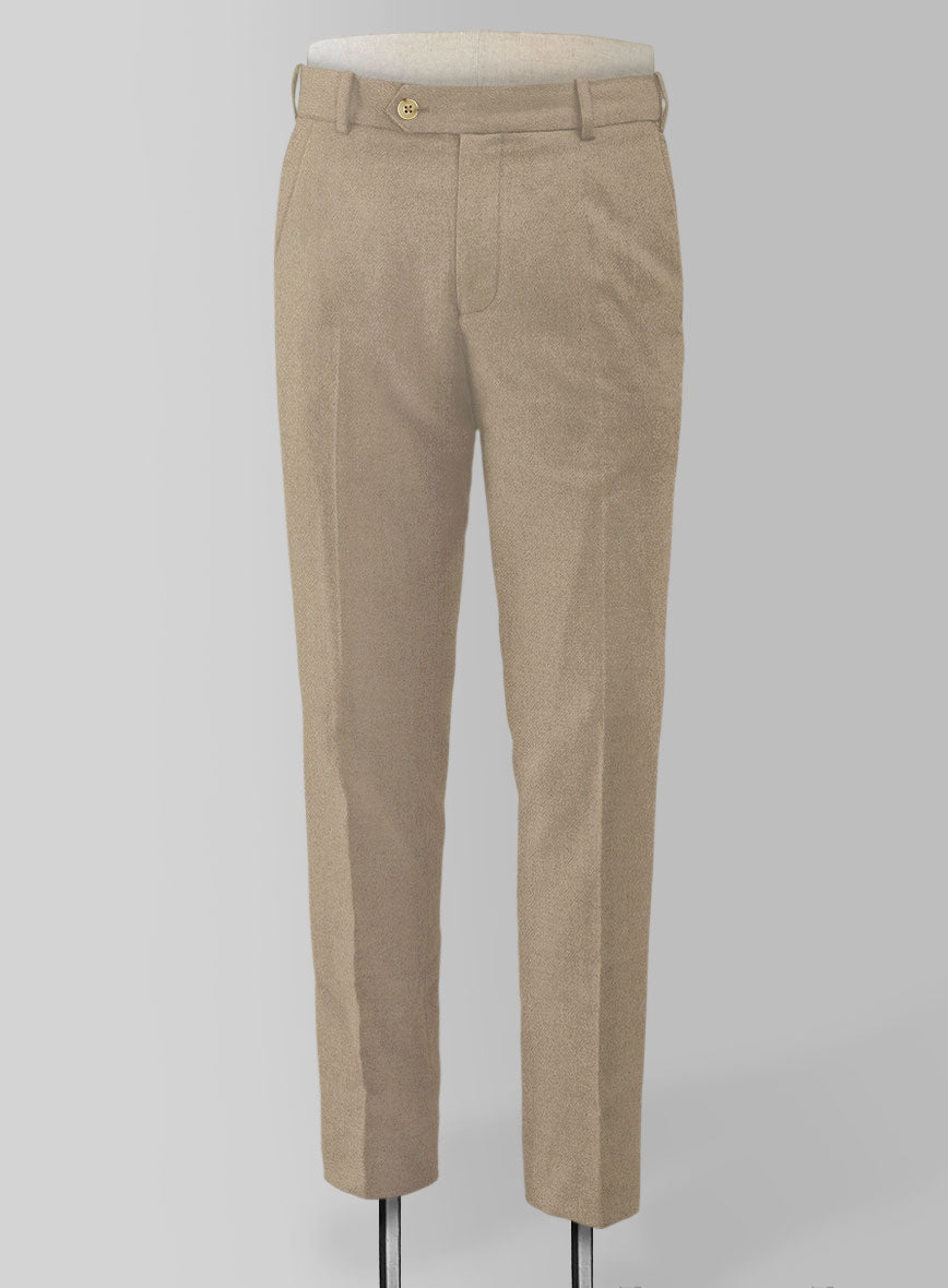 Naples Muted Beige Tweed Pants