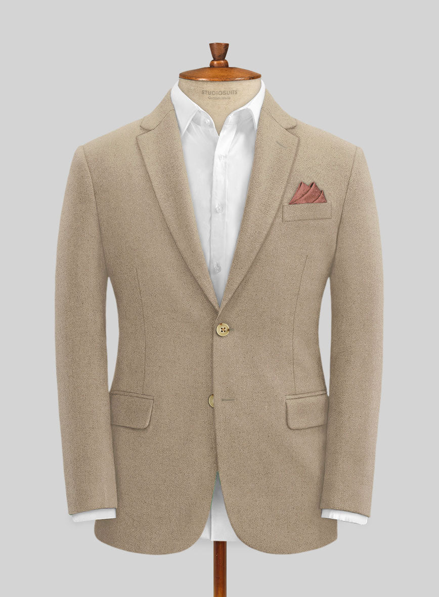 Naples Muted Beige Tweed Suit - StudioSuits