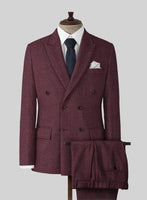 Naples Ramey Wine Tweed Suit - StudioSuits