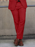 Naples Red Tweed Pants - StudioSuits