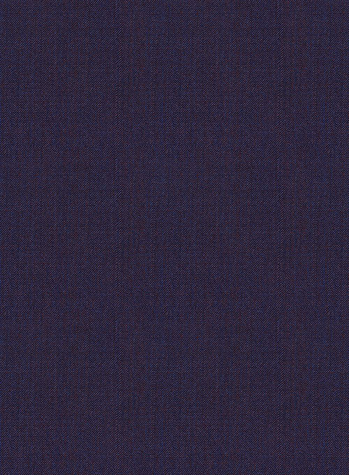 Napolean Eggplant Double Gurkha Wool Trousers - StudioSuits