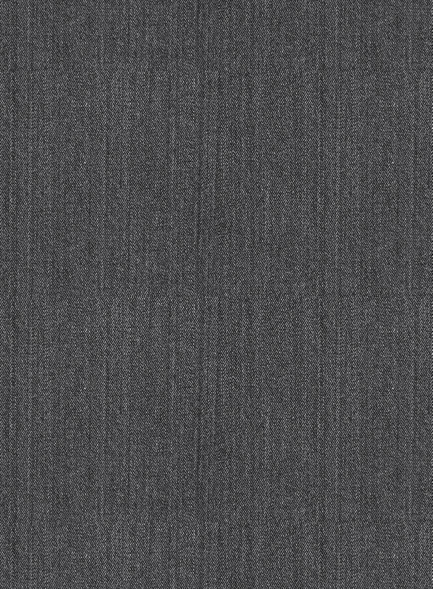 Napolean English Charcoal Wool Pants - StudioSuits