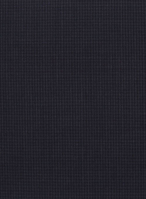 Napolean Black Matrix Wool Suit - StudioSuits