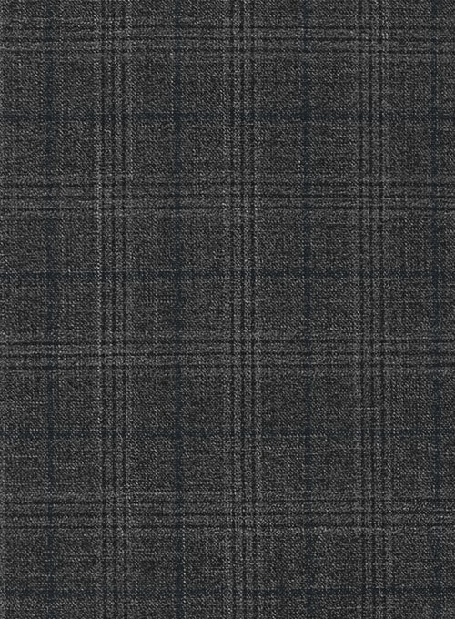 Napolean Charcoal Gray Wool Suit - StudioSuits