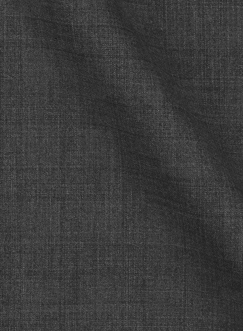 Napolean Self Gray Wool Suit - StudioSuits