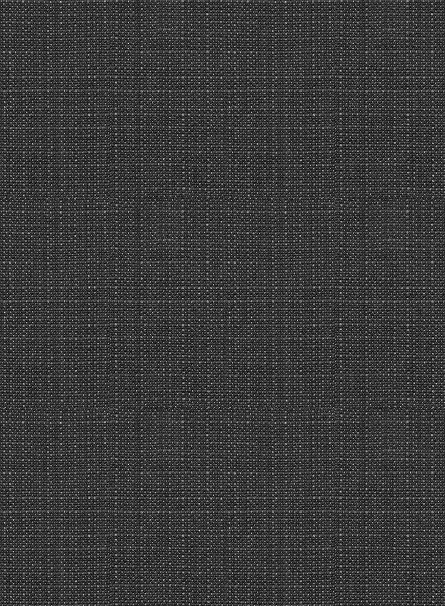 Napolean Bob Weave Gray Wool Pants - StudioSuits
