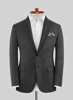 Napolean Bob Weave Gray Wool Suit - StudioSuits