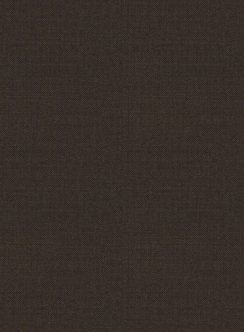 Napolean Dark Brown Wool Pants - StudioSuits