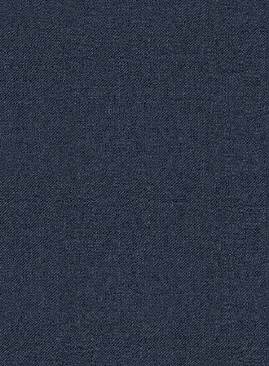 Napolean Ink Blue Wool Pants - StudioSuits