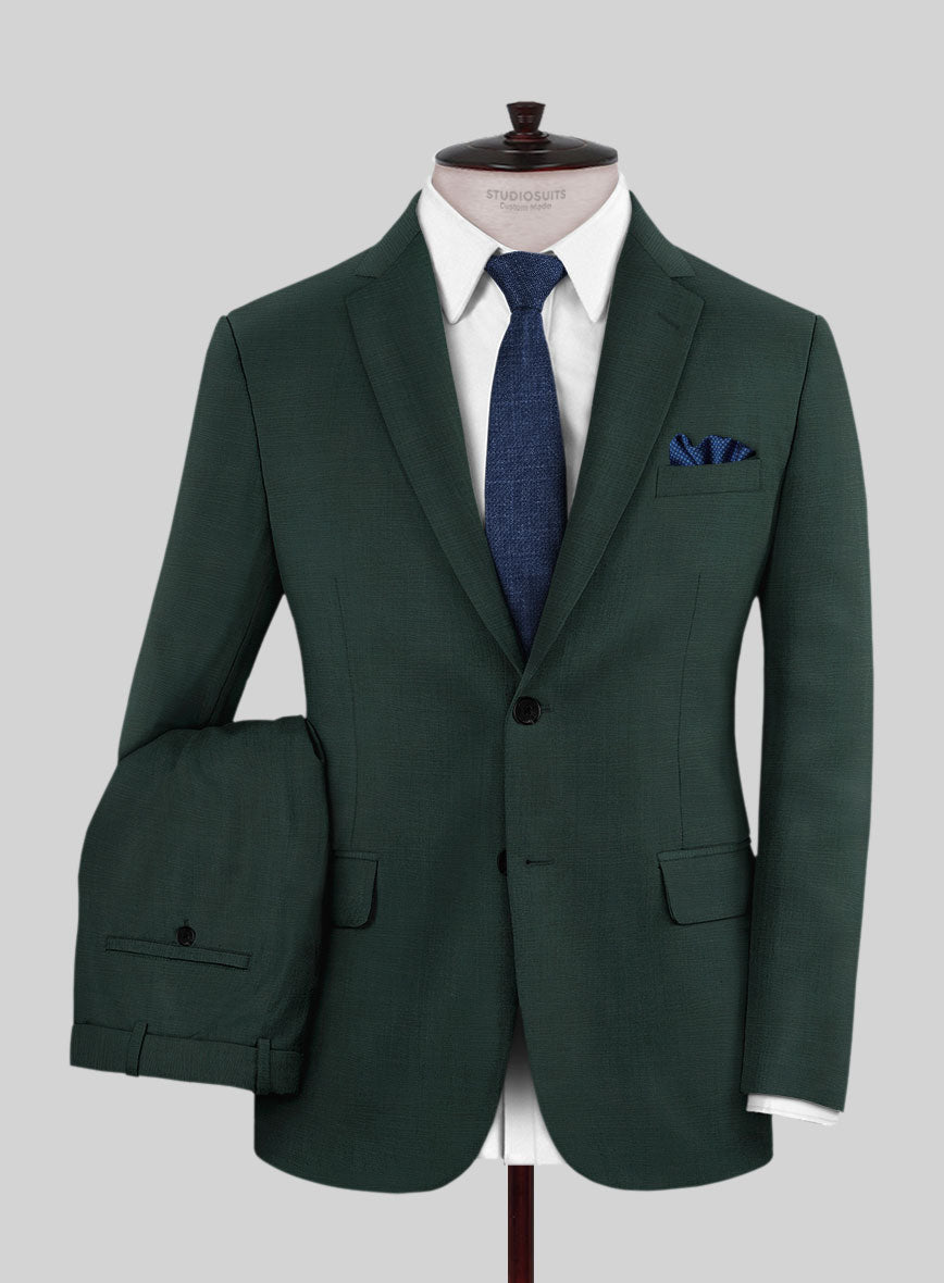 Napolean Intense Green Wool Suit - StudioSuits