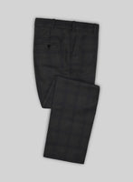 Napolean Knight Charcoal Check Pants - StudioSuits