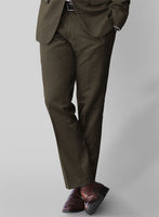 Napolean Mud Brown Wool Suit - StudioSuits