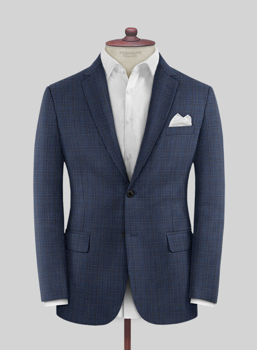 Napolean Retro Blue Wool Jacket – StudioSuits