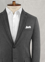 Napolean Stretch Dark Gray Wool Jacket - StudioSuits