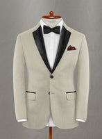 Napolean Muted Khaki Wool Tuxedo Suit - StudioSuits