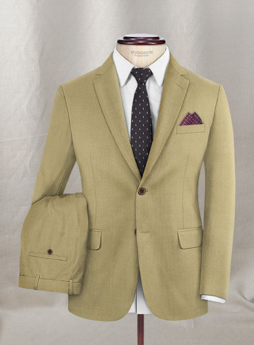 Napolean Sahara Khaki Wool Suit - StudioSuits