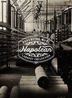 Napolean Slate Blue Wool Black Bar Jacket - StudioSuits