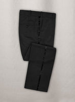 Napolean Stretch Black Wool Tuxedo Suit - StudioSuits