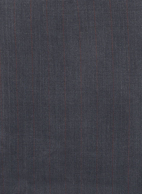 Napolean Roman Blue Stripes Wool Pants - StudioSuits
