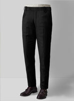 Napolean York Black Wool Pants - StudioSuits