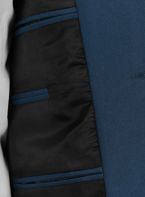 Oxford Blue Flannel Wool Jacket - StudioSuits
