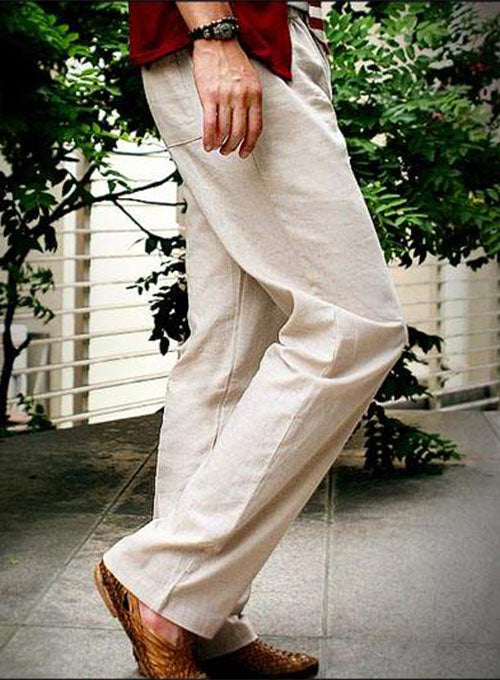 Pure Linen Drawstring Pants – StudioSuits