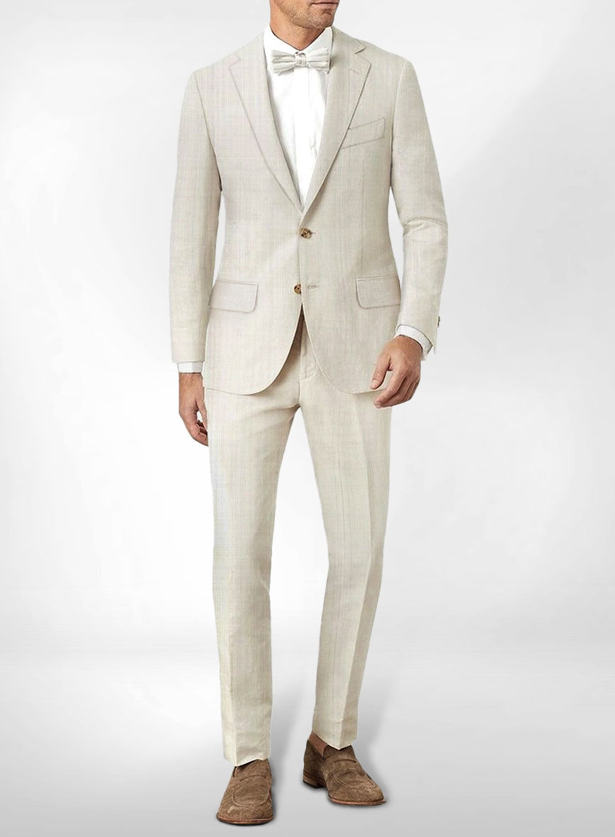 50s style change pocket linen suit