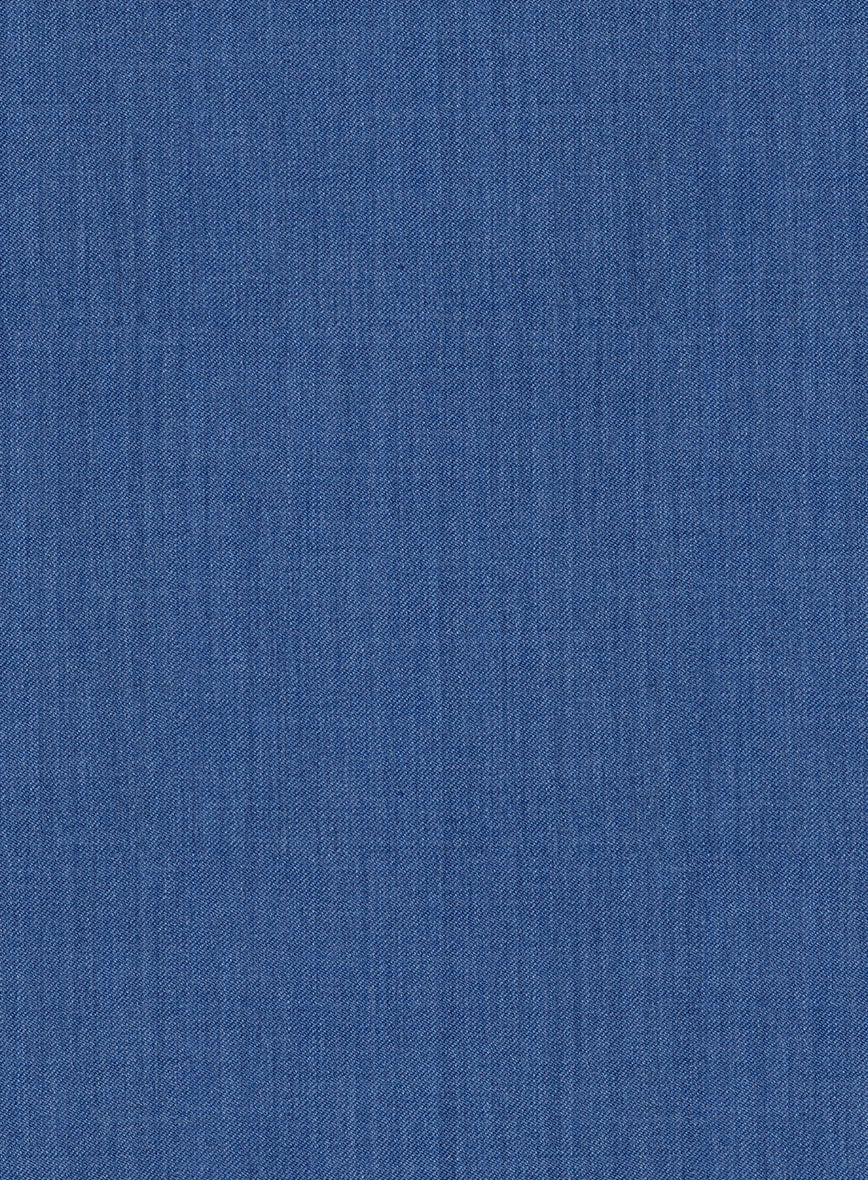 Reda Artic Blue Wool Pants - StudioSuits