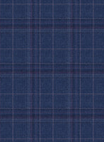 Reda Cerulean Blue Checks Wool Suit - StudioSuits