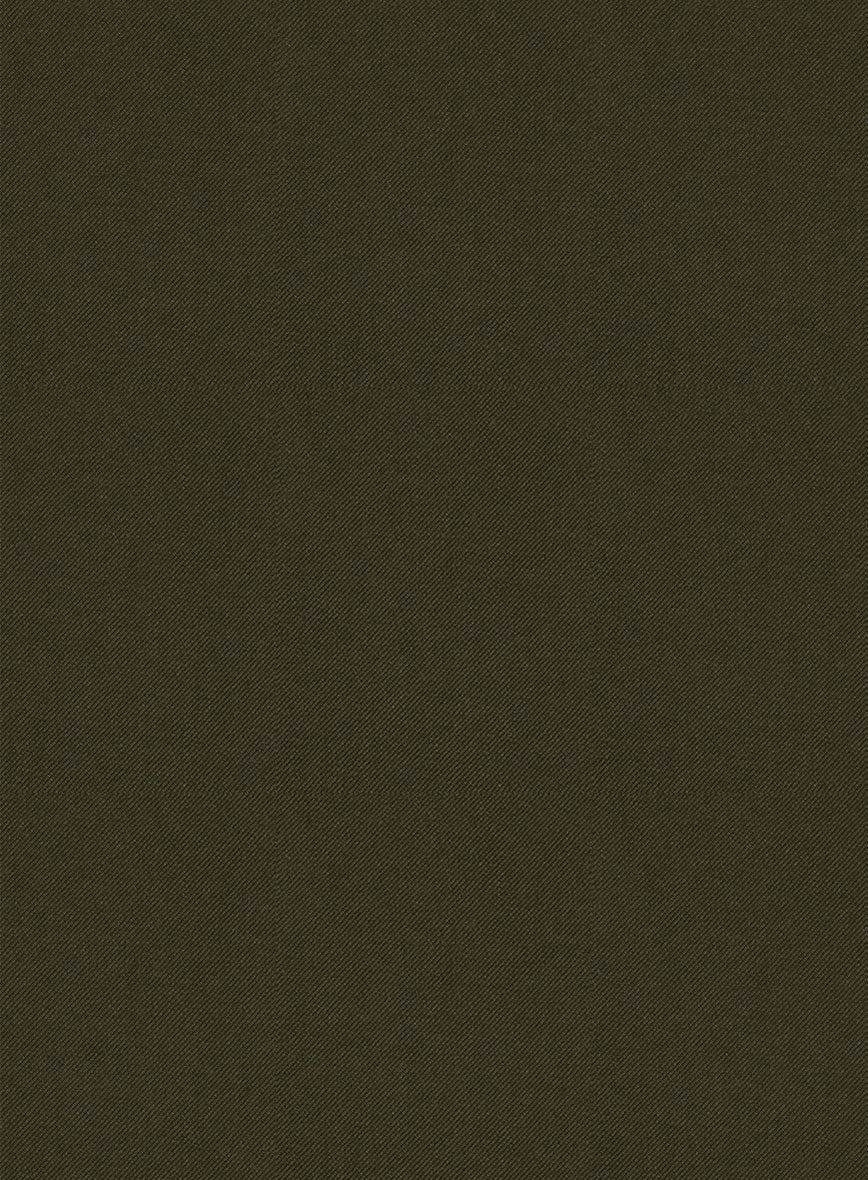 Reda Dark Green Wool Pants - StudioSuits