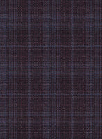 Reda Delgue Purple Checks Wool Suit - StudioSuits