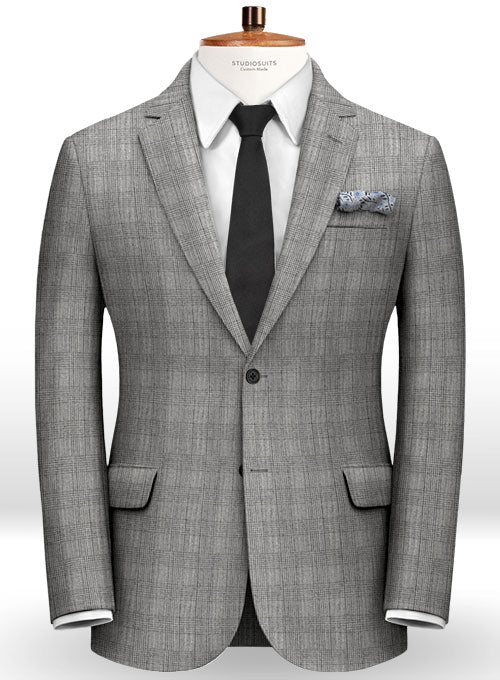 Reda Glen Checks Pure Wool Suit - StudioSuits