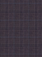 Reda Haze Purple Checks Wool Suit - StudioSuits