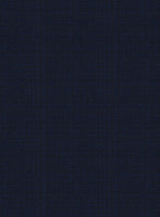 Reda Hopsack Dark Blue Wool Jacket - StudioSuits