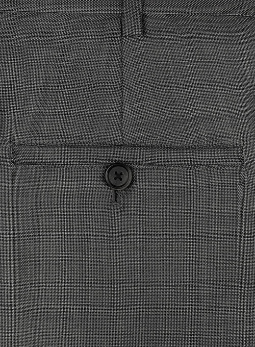 Reda Pret Dark Gray Pure Wool Pants - StudioSuits
