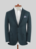 Reda Steel Blue Wool Jacket - StudioSuits