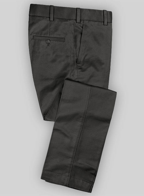 Rich Gray Tailored Chinos - StudioSuits
