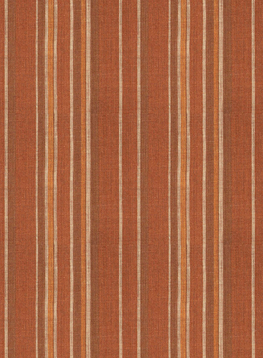 Rustic Brown Linen Shirt - StudioSuits