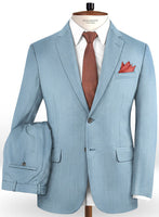 Scabal Antique Blue Wool Suit - StudioSuits